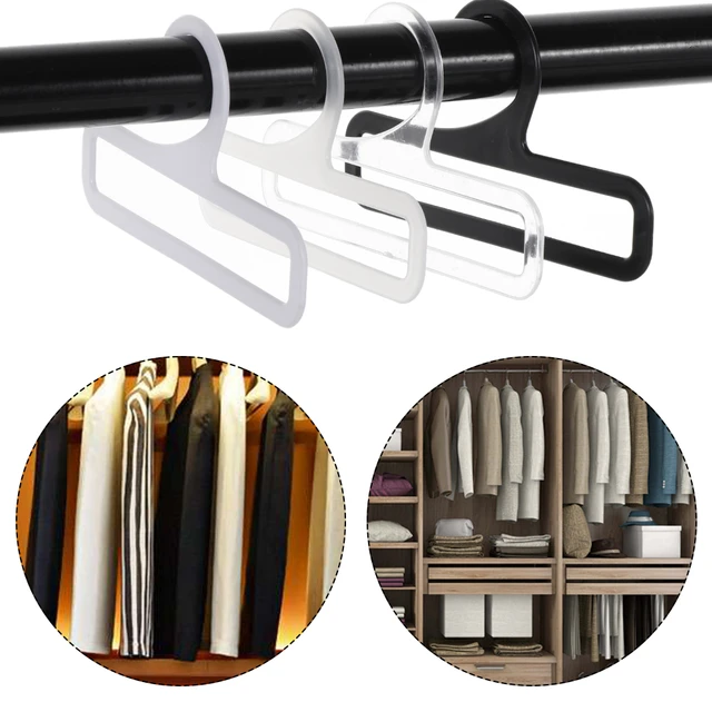 10 Pcs Wardrobe Hanger Clothes, Rectangular Scarf Hangers