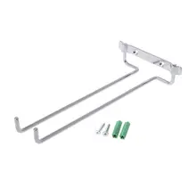 10,6 дюймов винный стеклянный стеллаж из нержавеющей стали держатель бокал подвесная полка настенный смонтированный органайзер для бара кухонного шкафа 72XF