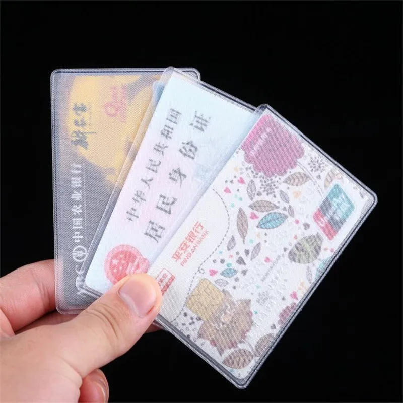 Wallet Card Holder Credit Card Holder Card Holder Card Wallet Card Sleeve Id Card Case Business Card Holder Card Sleeves Id Card Holder Wallet Card Bag 10pcs PVC Clear Card Id Cover Case