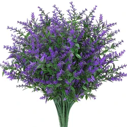 Artificial Flowers Cheap Plastic Lavender Fake Plants Grass Wedding Home Garden Decoration DIY Photography Props Indoor Bonsai