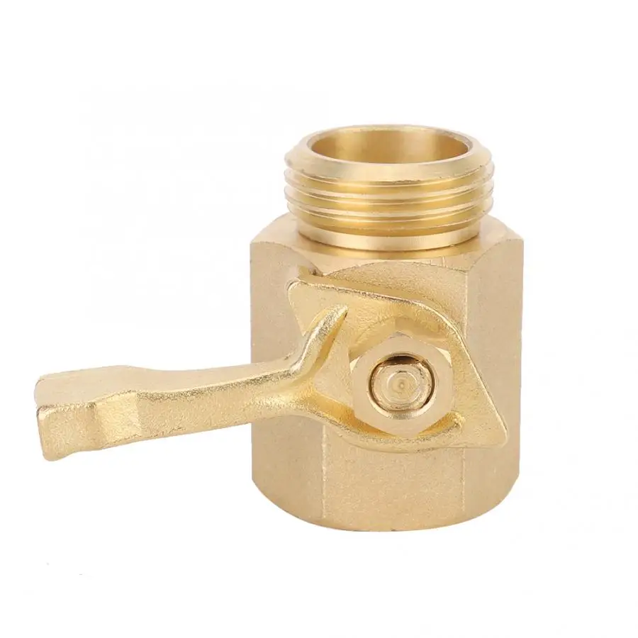 DN20 Ball Valve FNPT MNPT 26mm 3/4 Brass Straight Single Pass Connector for Garden | Дом и сад