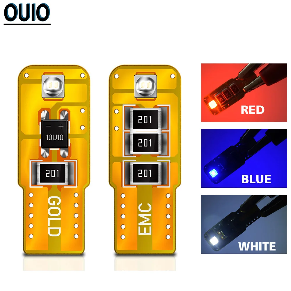 

2PCS LED W5W T10 Clearance Lights 194 168 COB 3030SMD Led Parking Bulb Auto Wedge Lamp Bright White Blue Red License Car Light