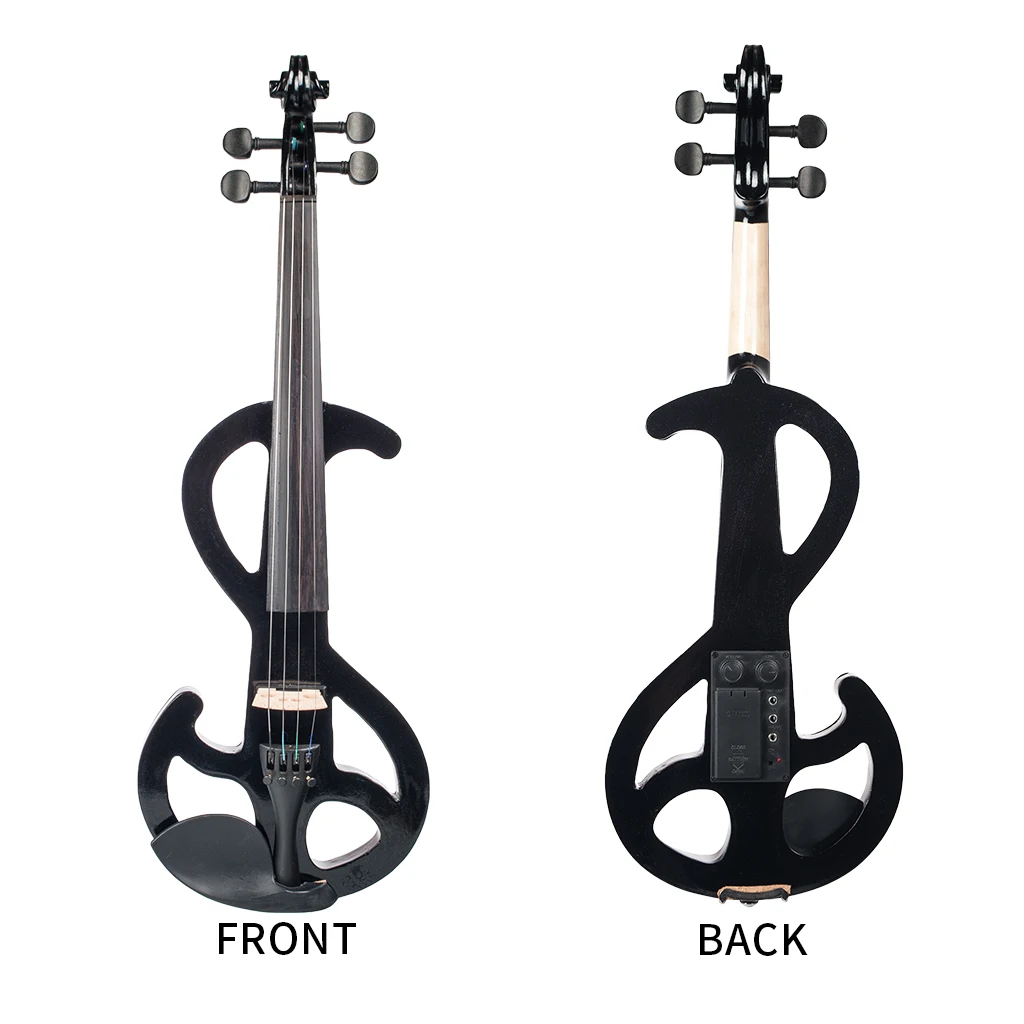 

Professional Electric Violin 4/4 Full Size Stage Perfoemance Accessory - Black