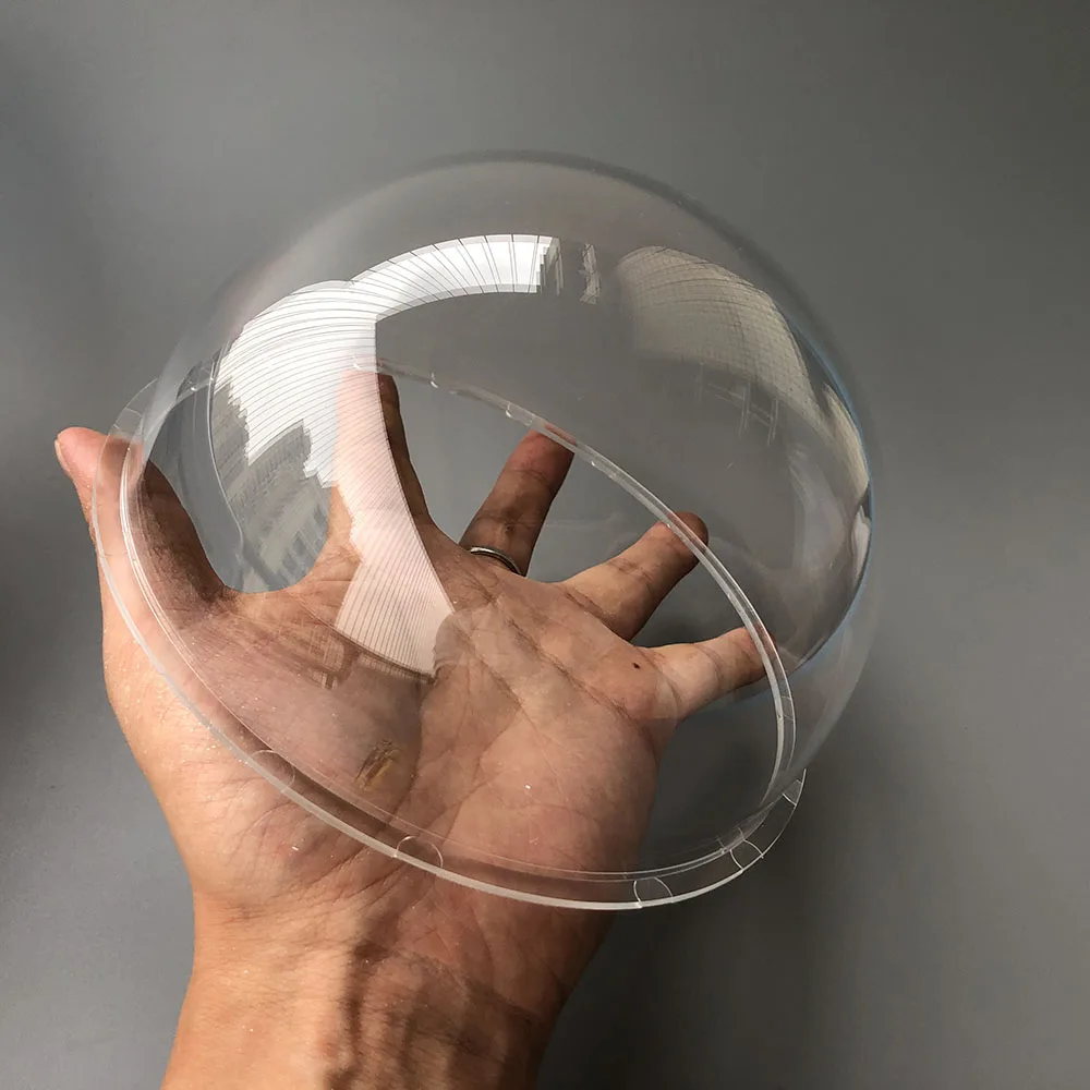 6 Inch 167x88mm Acrylic Security Camera Cover Indoor/Outdoor High Speed CCTV Clear Housing Dome Cover Transparent Case For Surveillance CCTV Camera
