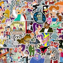 50 шт. Futurama смешные наклейки детские игрушки наклейки DIY водонепроницаемые наклейки чемодан телефон компьютер скейтборд Гитара Холодильник