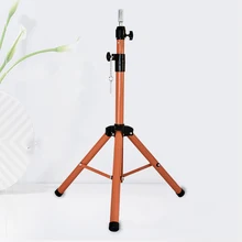 Грязно-розовый цвет алюминиевый сплав манекен для обучения парик Держатель Головы штатив регулируемый штатив парик подставки держатель зажим