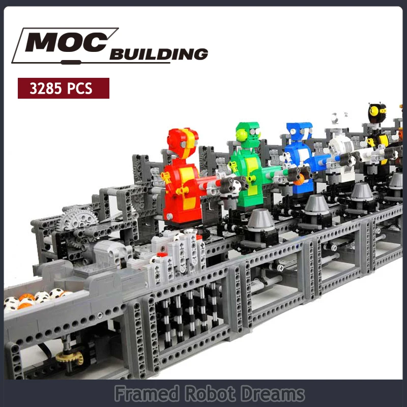 

Creative High-tech MOC Building Block Model Technology Bricks Motor Children Toy Gift Framed Robot Dreams DIY Assembly Set