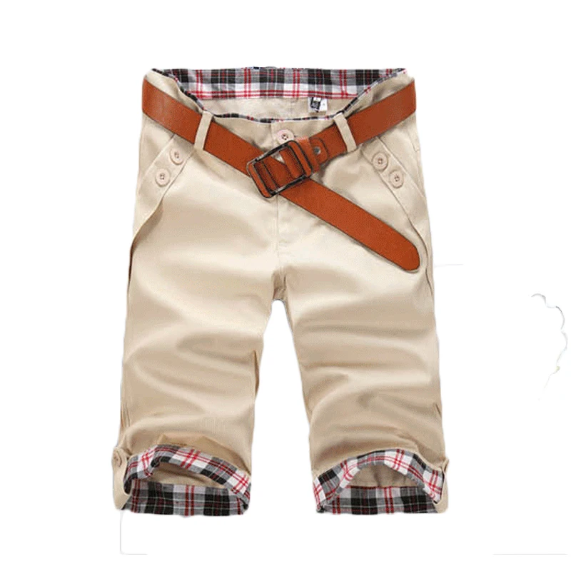 Beige Новые модные мужские летние повседневные модные шорты, мужские летние шорты, повседневные шорты, одежда для фитнеса, мужские шорты, мужская одежда - Цвет: Beige