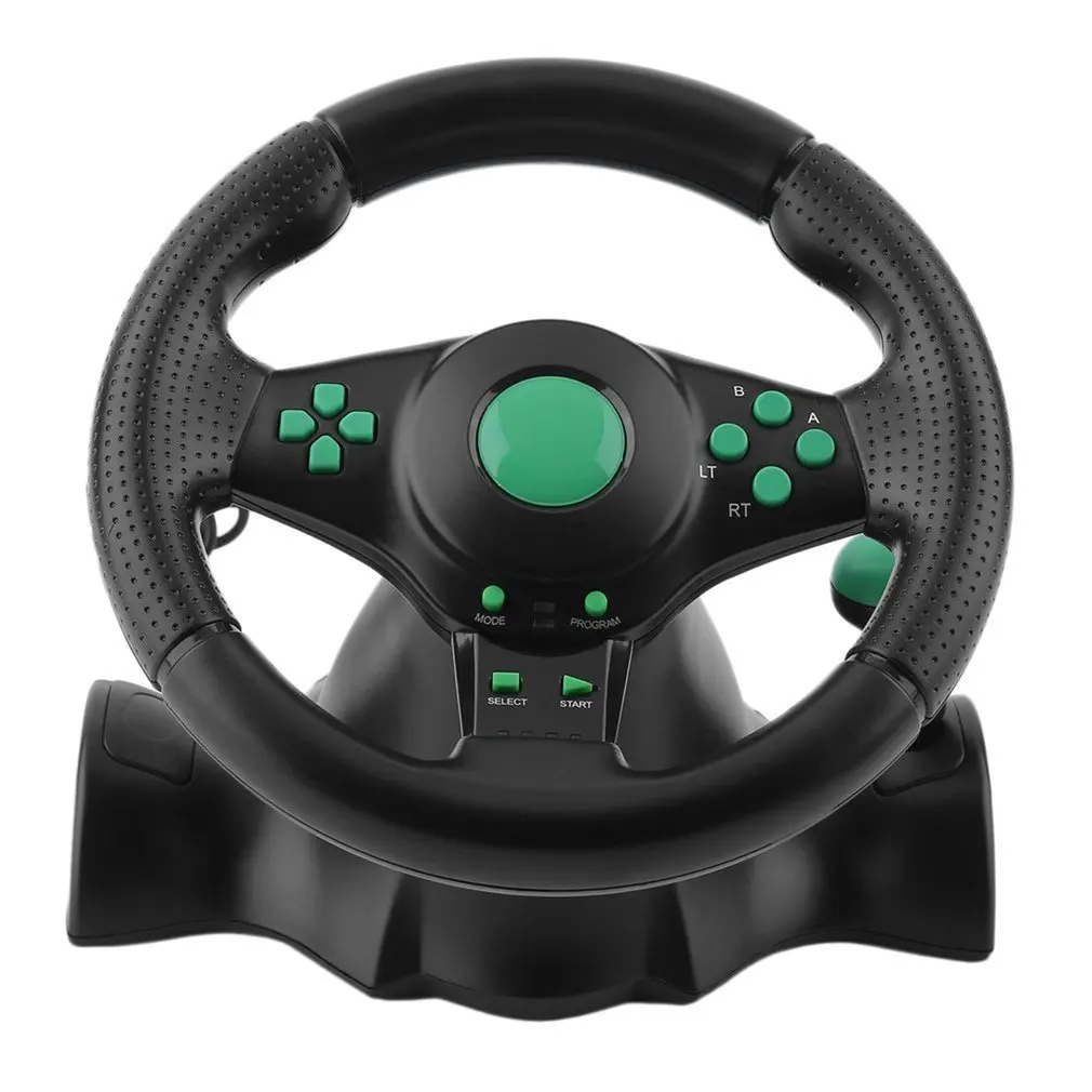  180 Degree Rotation Gaming Vibration Racing Steering Wheel With Pedals For XBOX 360 For PS2 For PS3
