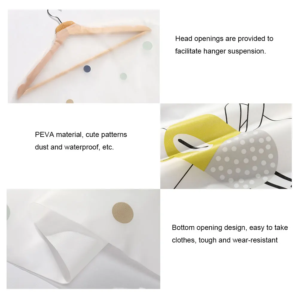 Cena 6 sztuk zestaw pokrowce na ubrania ochraniacze wyczyść oddychające wodoodporne ćma dowód sukienka obejmuje odzież garnitur ubrania obejmuje torby do przechowywania