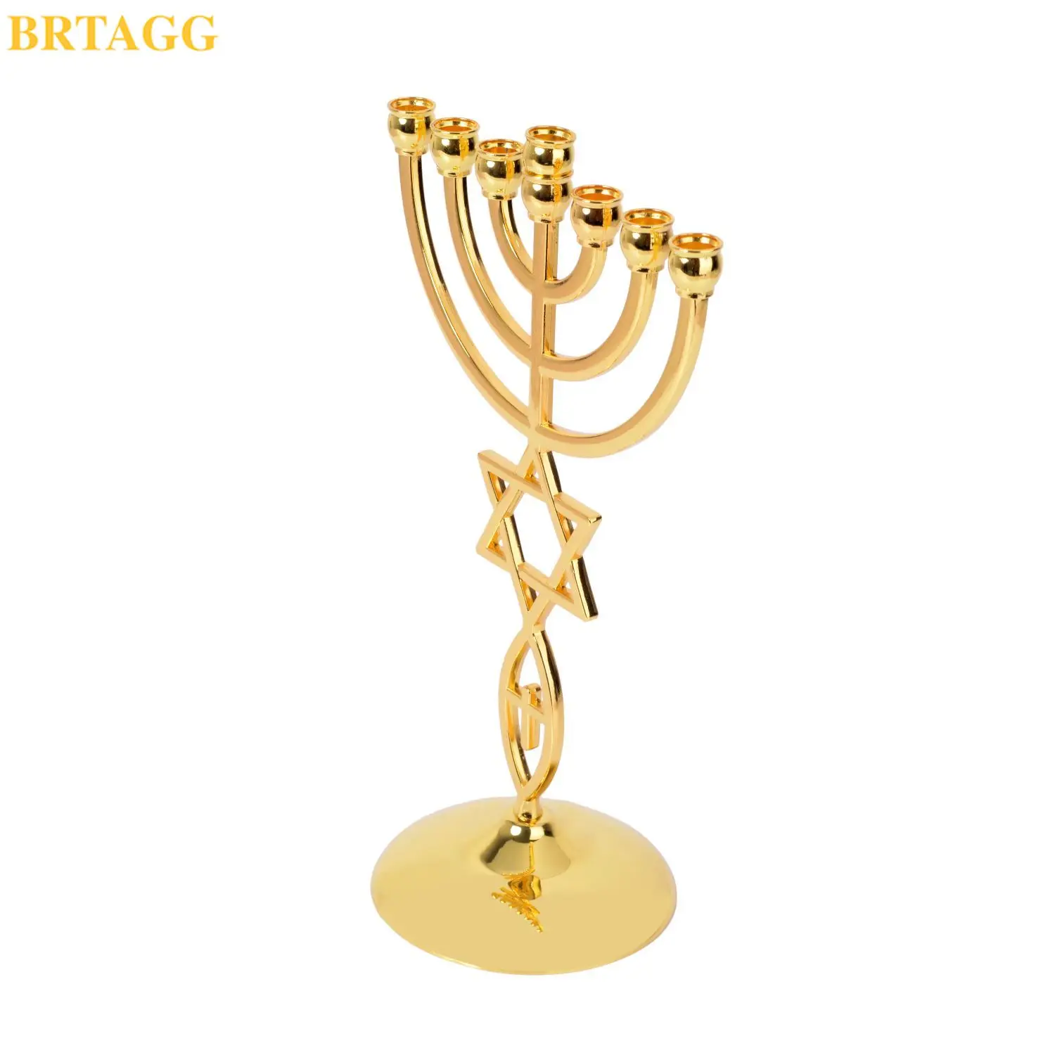 Menorah Specchio Acrilico 12x9 Cm – Infrangibile, Con Adesivo, Effetto Reale - 4