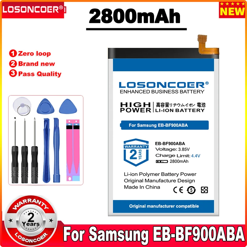 LOSONCOER 2800 мА/ч EB-BF900ABA EB-BF901ABA батарея для Samsung Galaxy SM-F900F | Мобильные телефоны и