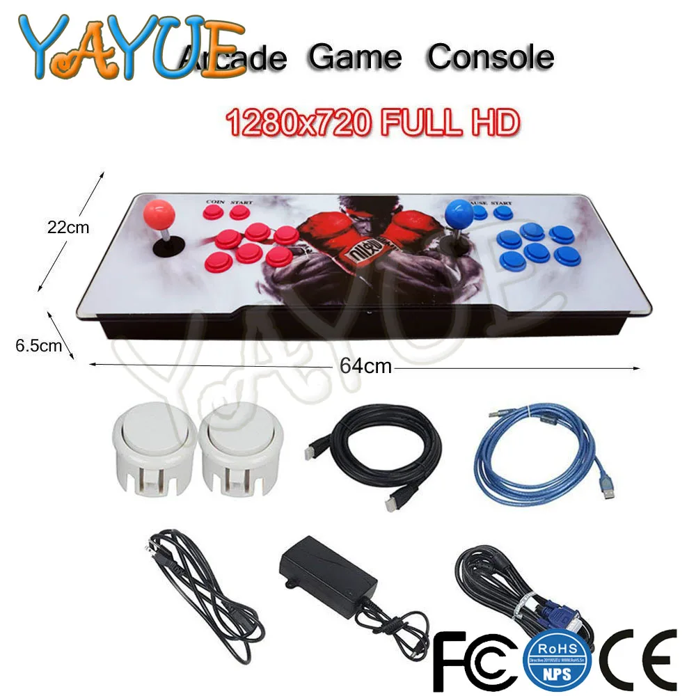 2600 In 1 Box 9 Arcade Game Console 1660 In 1 Retro Gaming Machine Double Arcade Joystick 