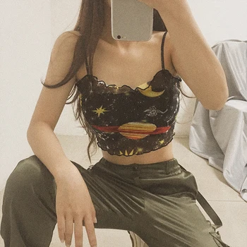 

Sexy Spaghetti Strap Crop Tops Black Women Basic Camis 2020 Summer Sleeveless Top Women Party Square Neck Camisole Blue Clothes