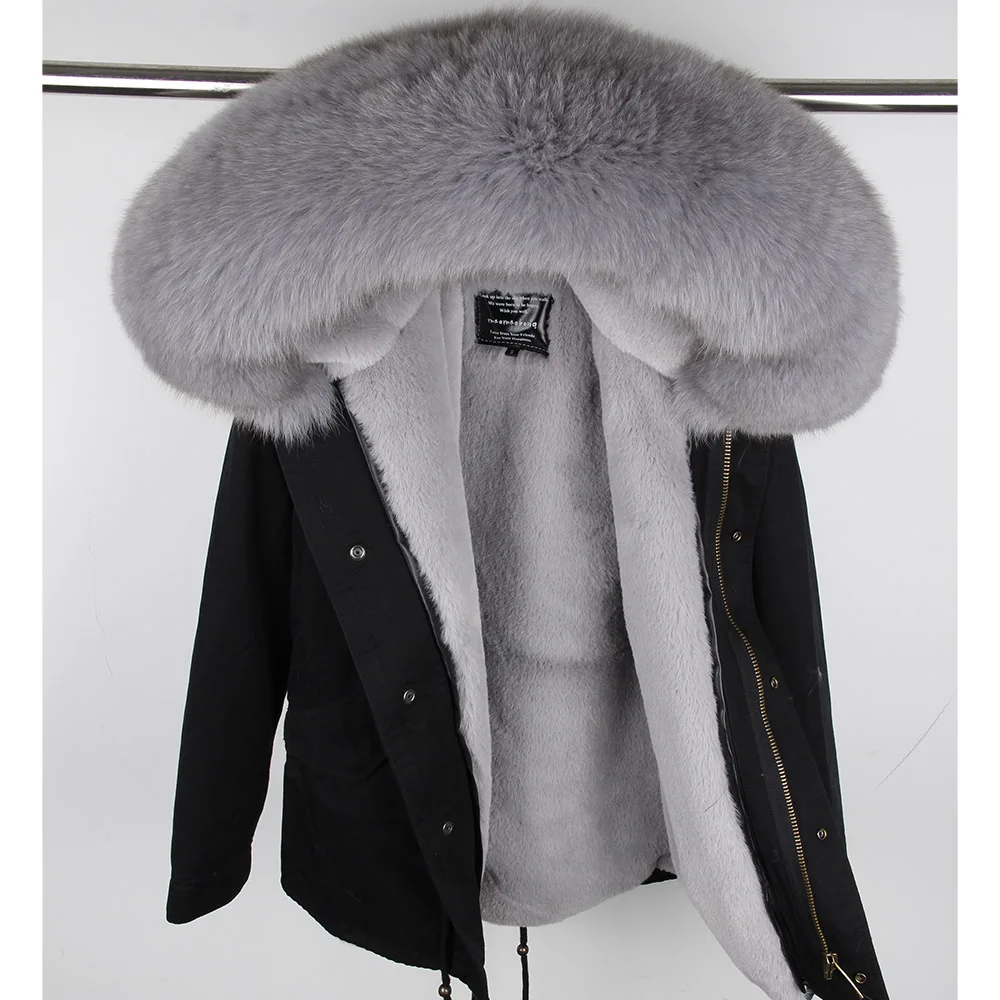Мужское повседневное пальто с натуральным мехом, подкладка из искусственного меха, теплые куртки, пальто с капюшоном из натурального меха енота, парка из натурального меха, Мужская короткая зимняя куртка