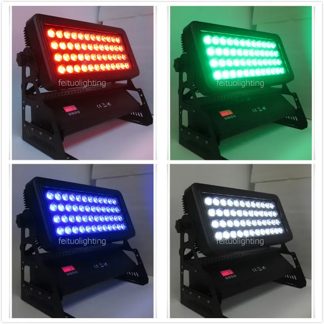 E- IP65 RGBW 48x10w 4 in 1led wall washer light stage dj city color light with flight case