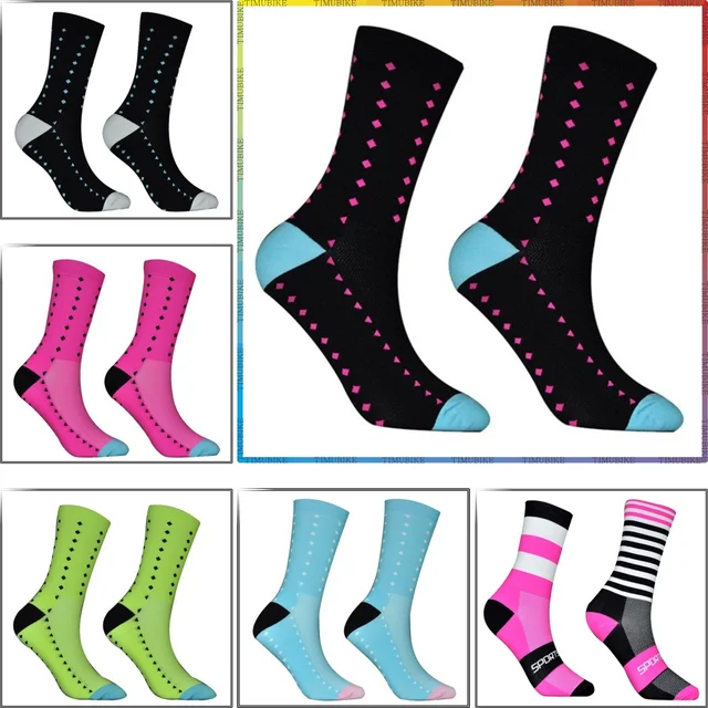 US $2.34 2020 Pro Team Men Cycling Socks Kneehigh MTB Bicycle Sports Socks High Quality Outdoor Fitness Spo