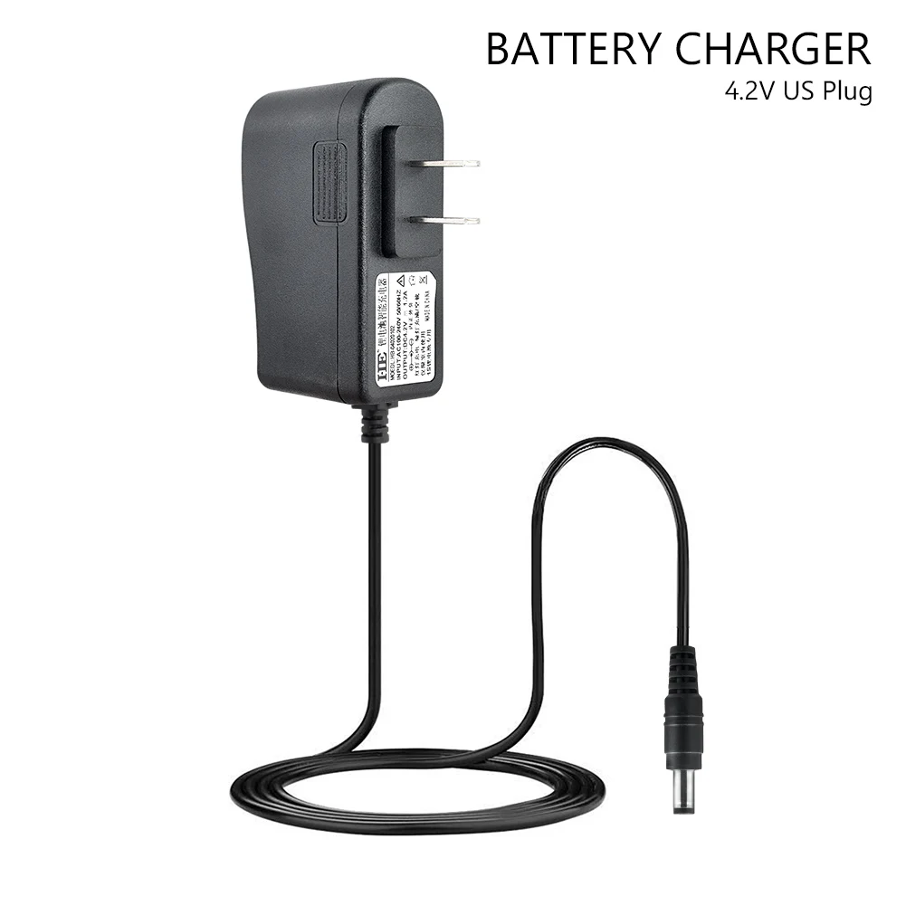 4.2V Многофункциональный Батарея Зарядное устройство высокого качества 18650 Зарядное устройство Питание Adapter4.2V 8,4 V 12,6 V 16,8 V с Светодиодный индикатор штепсельная вилка стандарта США - Цвет: 4.2V