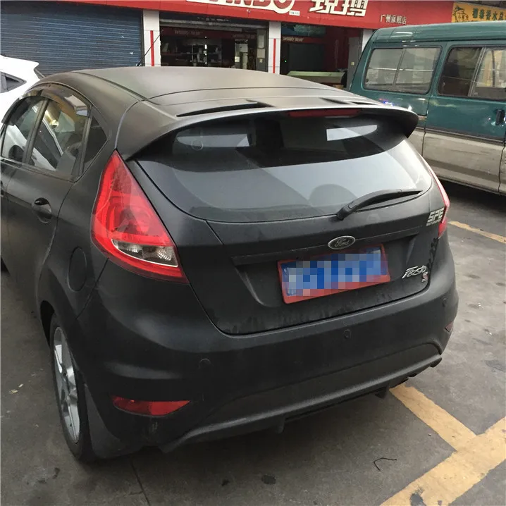 Спойлер для Fiesta 2008 2015 Ford Hatchback QBK спойлер из АБС пластика заднее крыло автомобиля
