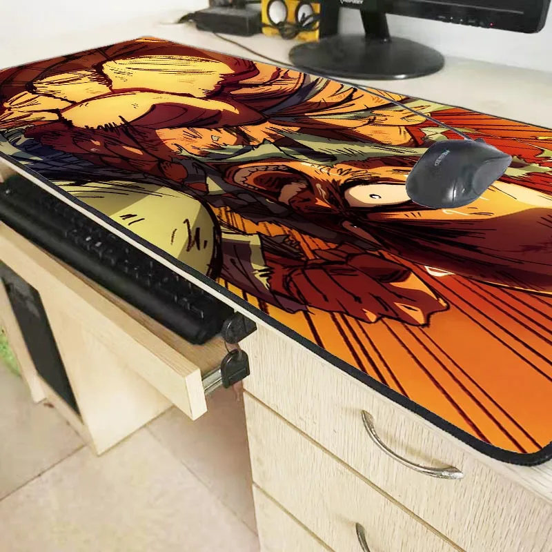  XGZ One Punch Man Anime Large Size Gaming Mouse Pad Rubber PC Computer Gamer Mousepad Desk Mat Lock