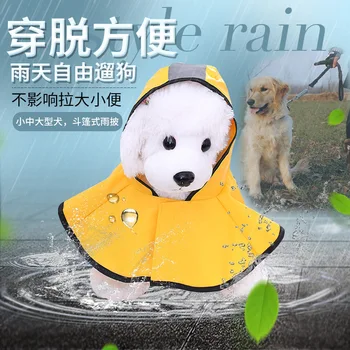 

Rain coat for Pet Dog Raincoat Super Waterproof Dog Clothes Reflective Hooded Rain Jacket Coat for Dogs Supplies Cape Poncho