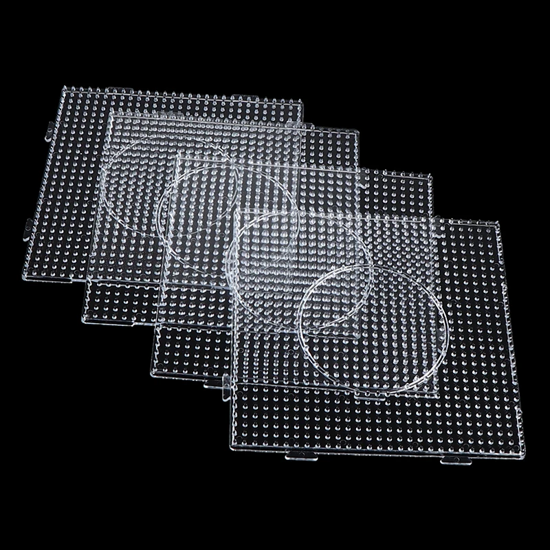 4pcs Hama Beads Pegboards 15cm Beads Template for Making Iron Boards