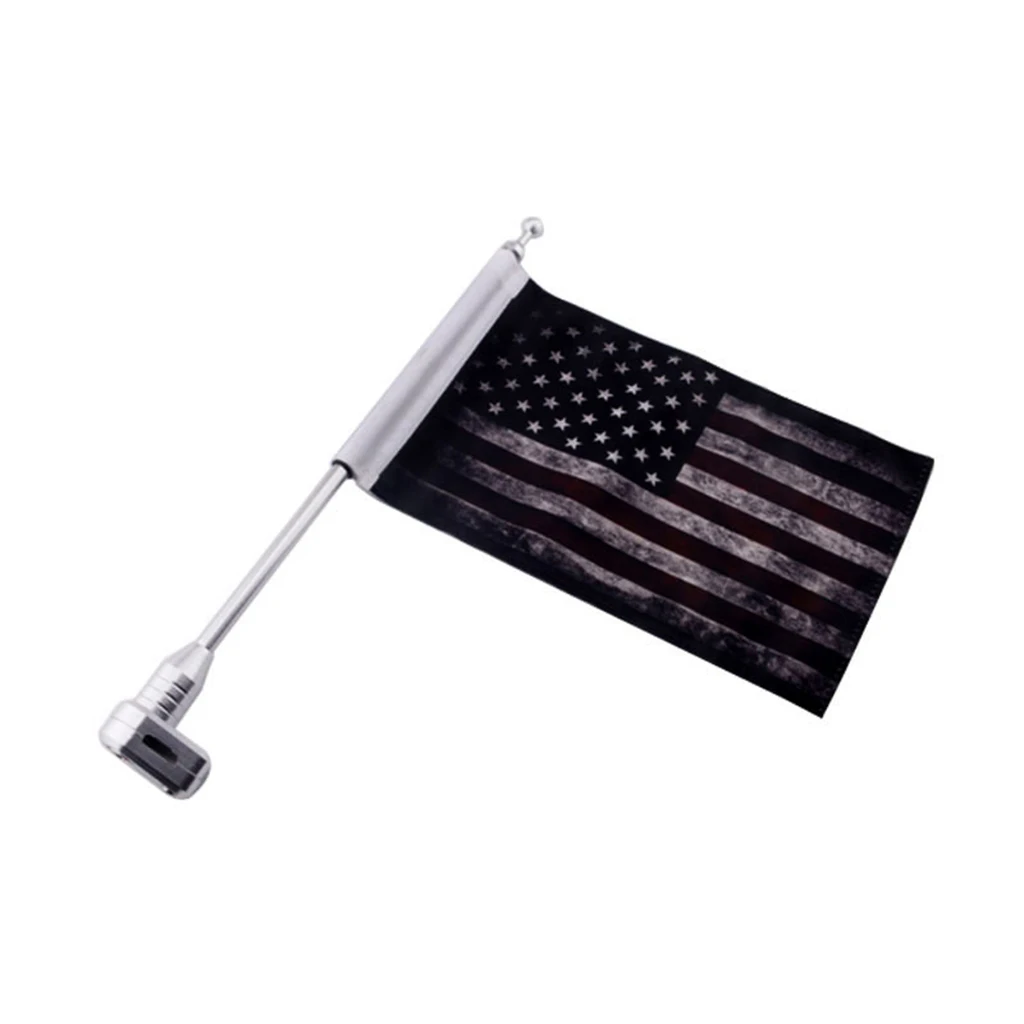 Motorcycle US Flag, Retro Style America Motorcycle Flag 10 x 7 Inch Replacement Flags for Pole , Pack of 1
