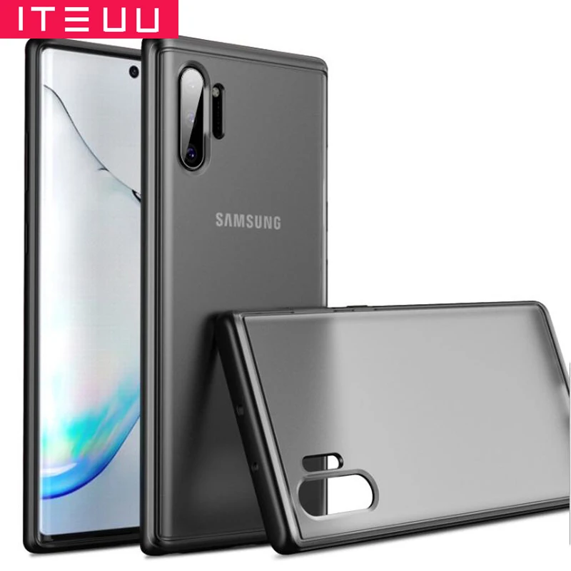 Матовый противоударный чехол ITEUU для Samsung Galaxy Note 10 Plus чехлы задняя крышка Note10
