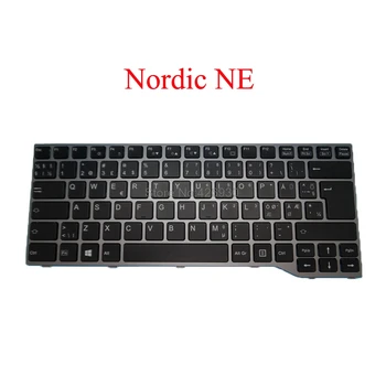 

Laptop NE BE GR SP AR Keyboard For Fujitsu For Lifebook T725 T726 Belgium Nordic Germany Spanish Arabia black new
