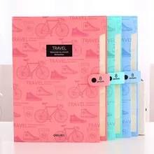 Цветная папка для файлов A4, многослойная Сумка для хранения, папка для файлов с кнопкой, школьные и офисные принадлежности, 8 карманов, расширяющийся кошелек