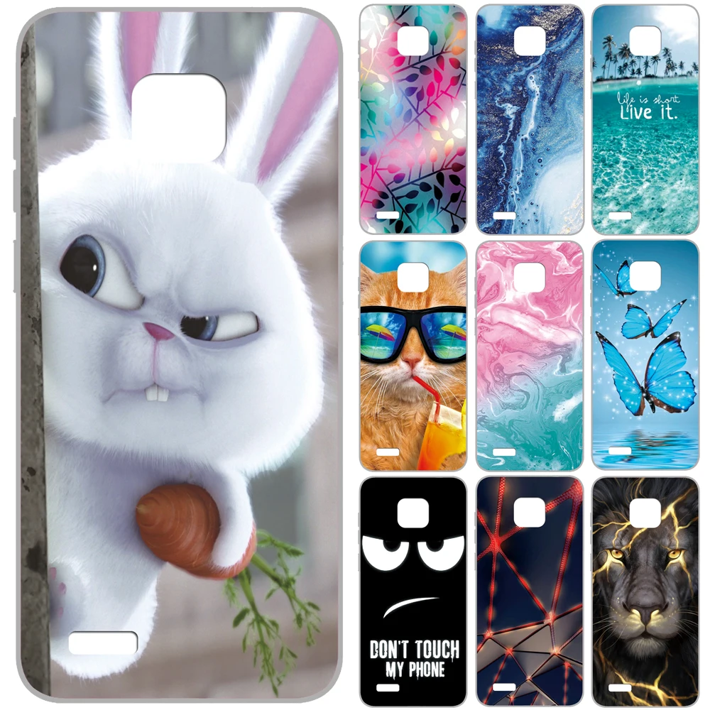 

GUCOON Silicone Cover for Ulefone Note 7 6.1inch Case Soft TPU Protective Phone Back Case Cartoon Wolf Flower Cat Bumper Shell