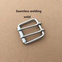 Stainless Steel Double Pin Buckle Solid Cowboy Belt Hardware Roller Wastband Head 44mm 41mm 60mm 1