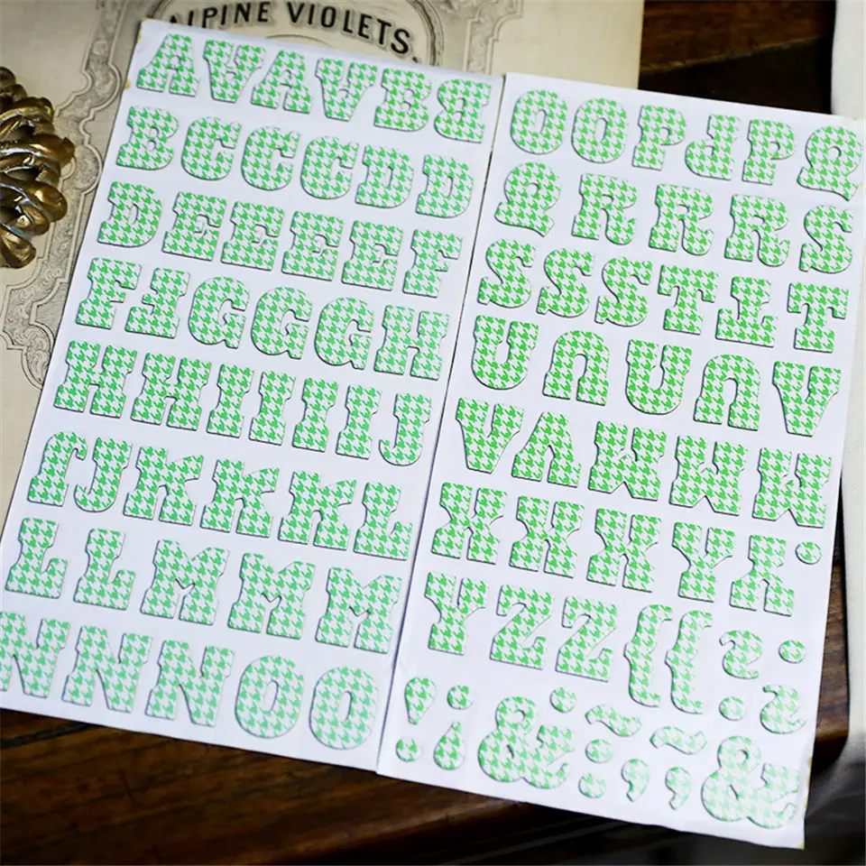 Блестящие золотые и серебряные буквы наклейки s наборы высечки для DIY скрапбукинга пуля журнал TN наклейка для планировщика фотоальбома изготовление карт