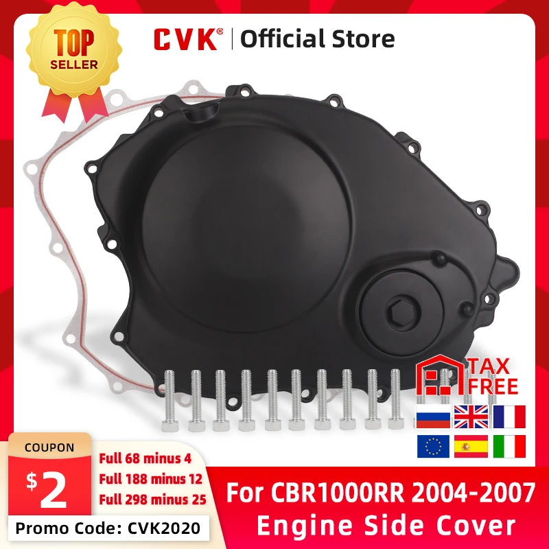 Крышка двигателя CVK крышка статора Боковая картера для HONDA CBR1000RR CBR 1000 RR 2004 2005 2006 2007