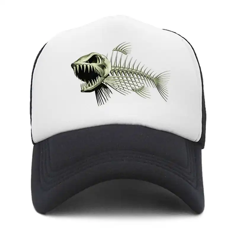 fish skeleton hat