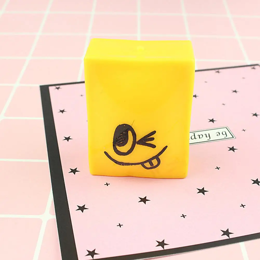 Kuulee милый мягкий Моделирование Tofu Squeeze игрушки Мягкий снятие стресса вентиляционные шары как рождественские подарки