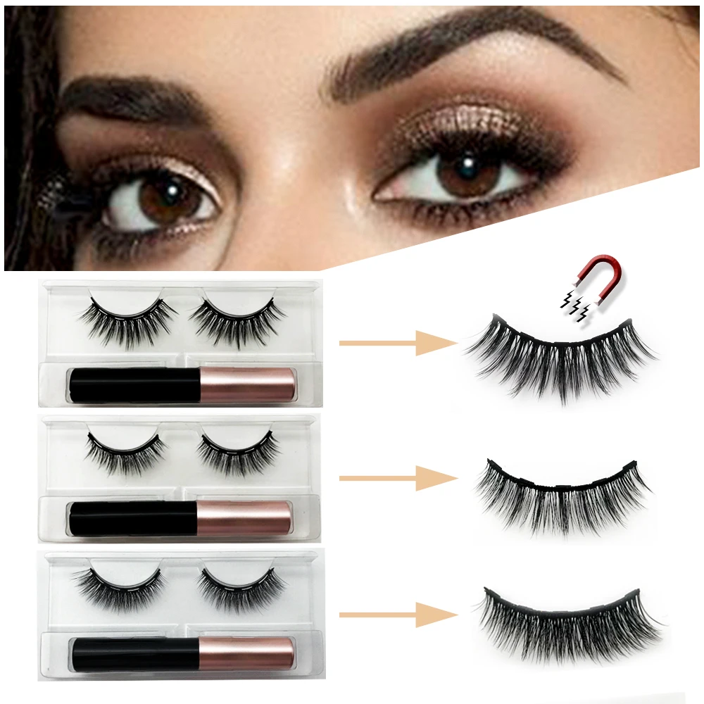 5 Point Reusable Eyelash&eyeliner Set Eye Makeup