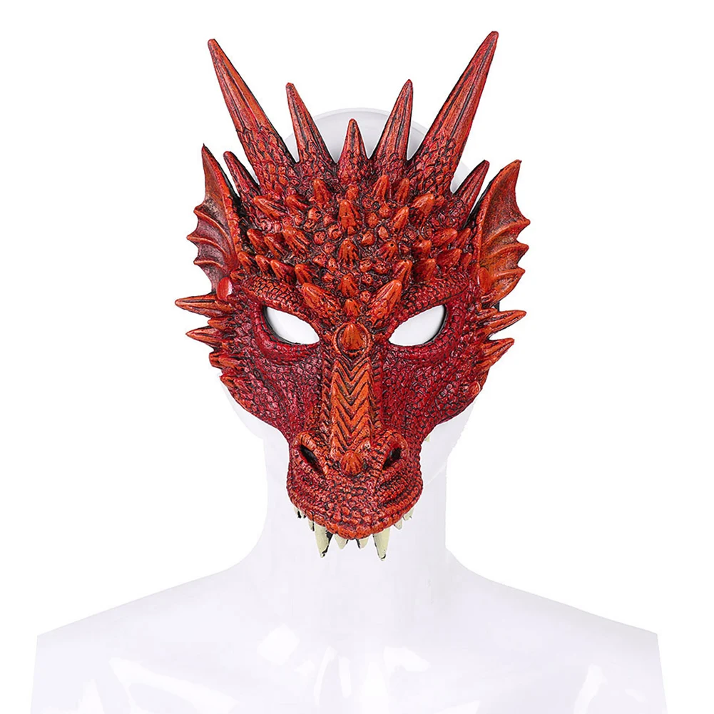 

1pc Colour Animal Dragon Party Mask Halloween Party Gift Cosplay Adults Full Face Mask 3D High-quality Animal Dragon Party Masks