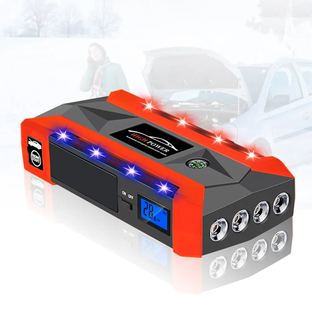 Light Weight Emergency Mini 20000Mah Batteries Charger Dual Mode Micro Car Jump Starter Booster Power Bank Jx29A Leather bag set