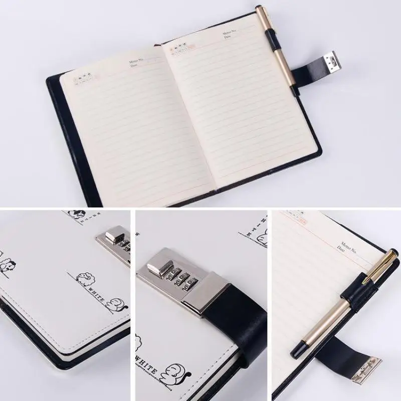 A5 Notebook Diary With Lock Password Book Planner Refill Daily Journal Travelers Agenda Office School Stationery Gift A5 Notebook Diary With Lock Password Book Planner Refill Daily Journal Travelers Agenda Office School Stationery Gift