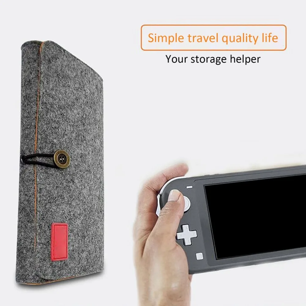Pg-Sl008 для Switch Lite Host маленький серый волк сумка для хранения с игровой картой двойная Защитная сумка для хранения