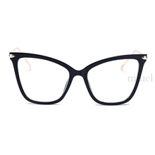 Mincl черные сексуальные модные очки кошачьи дизайнерские бренды люксовые большие оправа для очков для женщин женские золотые по рецепту для чтения NX