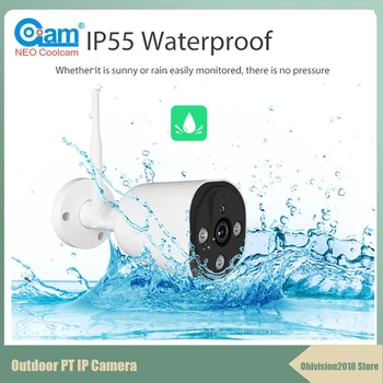 

COOLCAM HD 1080P IP Camera Wifi Wireless Outdoor Waterproof Tuya Works With Alexa Echo Google Home Surveillance Cameras