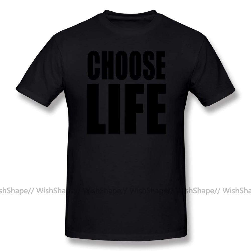 Футболка Choose Life мужская повседневная футболка с буквенным принтом графическая