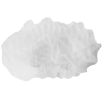 

New 200 Pack White Hair Net - Disposable Men and Women Bouffant Cap, Head Cover For Food Service, Cooking