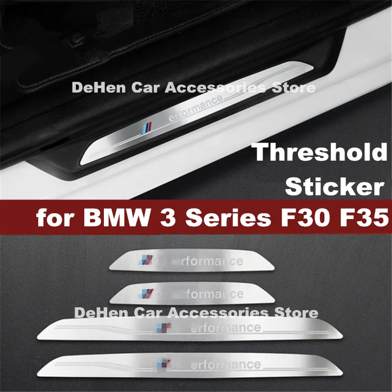 Для BMW 3 Series F30 F35 2013-2019 наклейка на порог Door для порога M Logo Welcome | Автомобили и