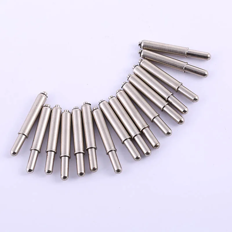 Hot Sale GP-2D Nickel Plated Round Head Positioning Needle Spring Elastic Test Probe 50Pcs Probe Cylinder Spring Pin 2018