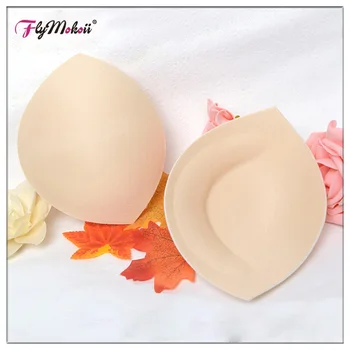 

Flymokoii 1 Pair/Lot Women Intimates Accessories Semiluna Sponge Swimsuit Breast Push Up Padding Chest Enhancers Foam Bra Insert
