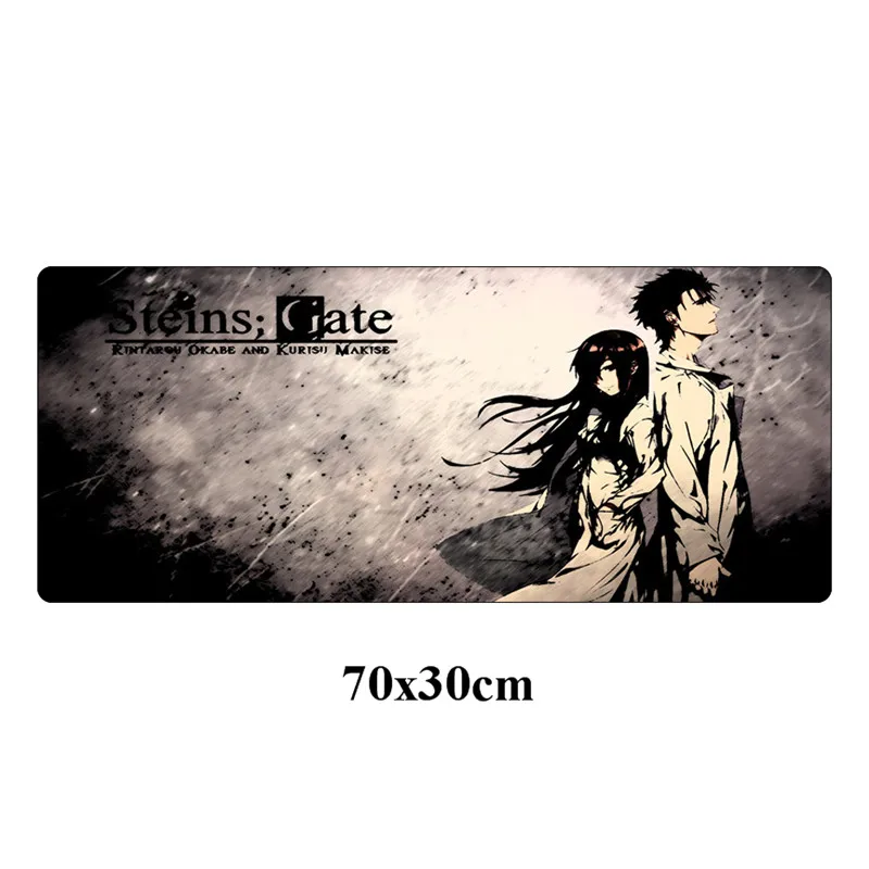 Фиолетовый Большой steins Gate игровой резиновый коврик для компьютерной мыши мягкий прочный 70x30 см аниме Мышь геймер XXL компьютерная клавиатура Тетрадь стол для компьютера коврик - Цвет: Фиолетовый