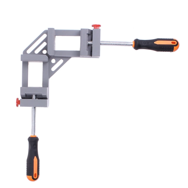 

Double Handle 90 Degree Right Angle Clamp Woodworking Corner Clamp Aluminum Alloy Heavy Duty Hardware Jig Accessories Max 65Mm